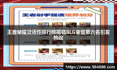 王者荣耀灵活性排行榜揭晓BLG荣登第六名引发热议